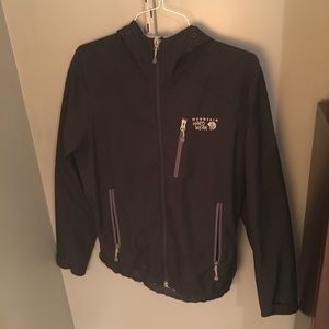 MOUNTAIN HARDWEAR Black Shell Jacket. Size Large.